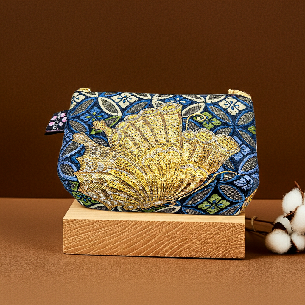 世界にひとつ。金襴たっぷりポーチ|HARUMEKI