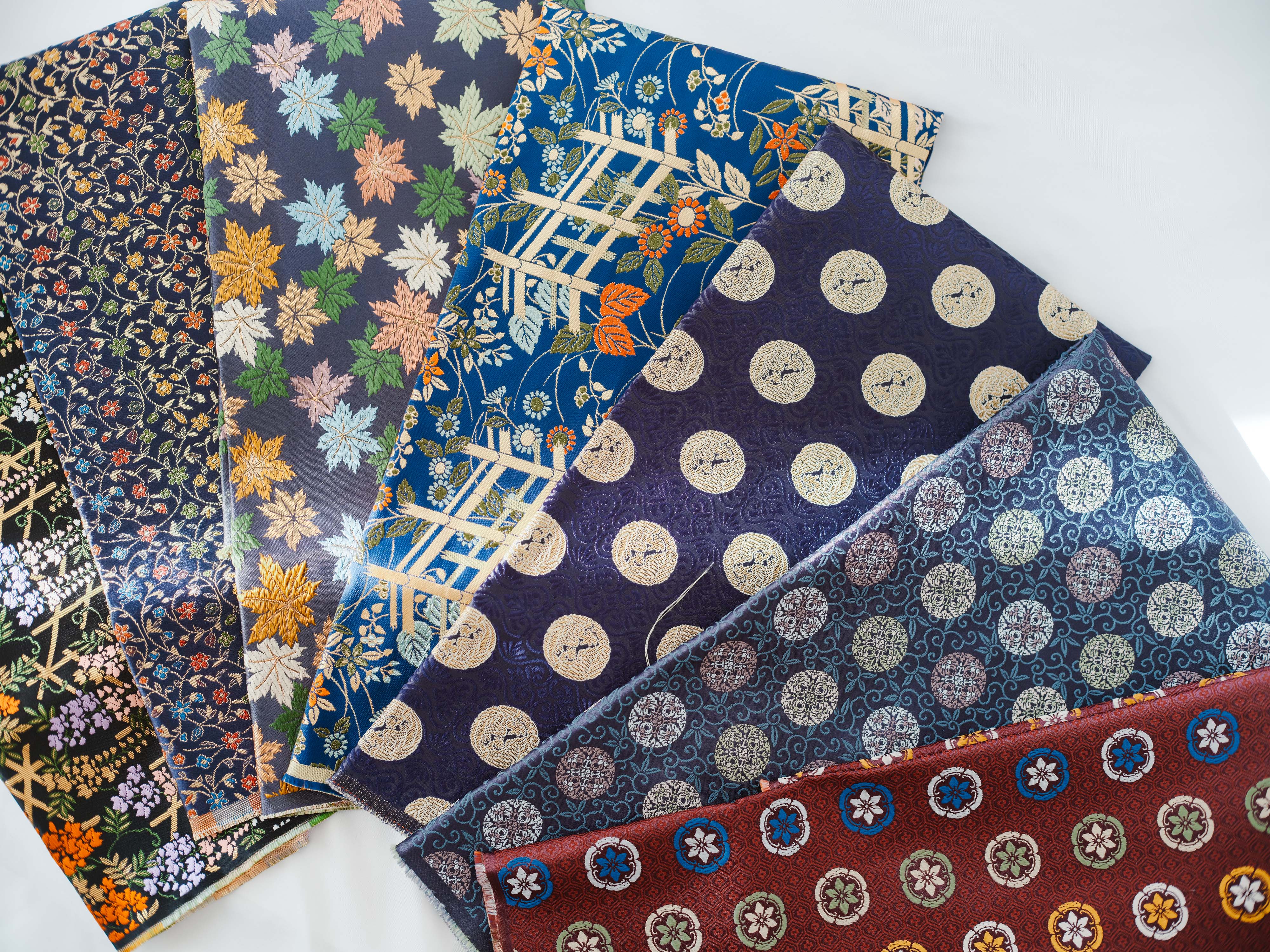 Hina doll fabric（雛人形のはぎれ）〜寒色（青紫緑）系〜