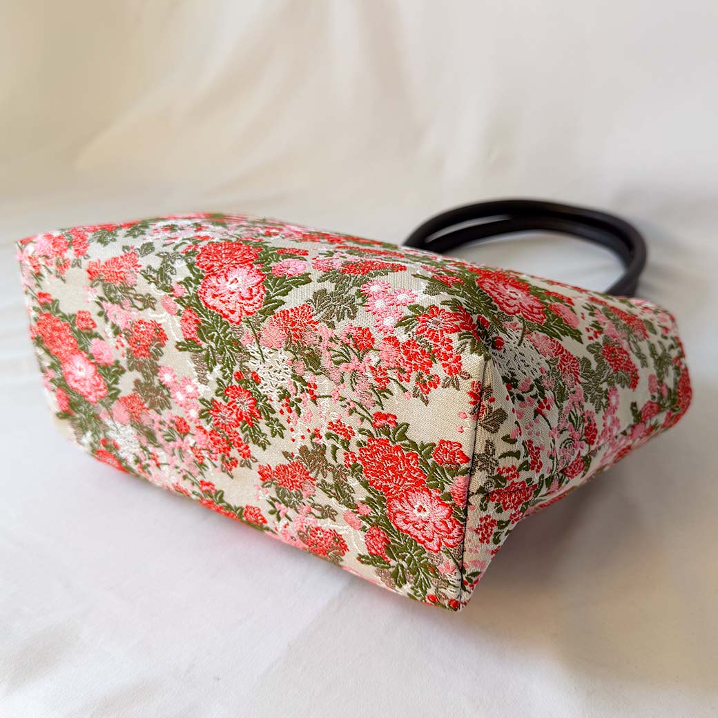 （残り2品）豪華刺繍 がま口ハンドバッグ 「gama- bag」 - HARUMEKI
