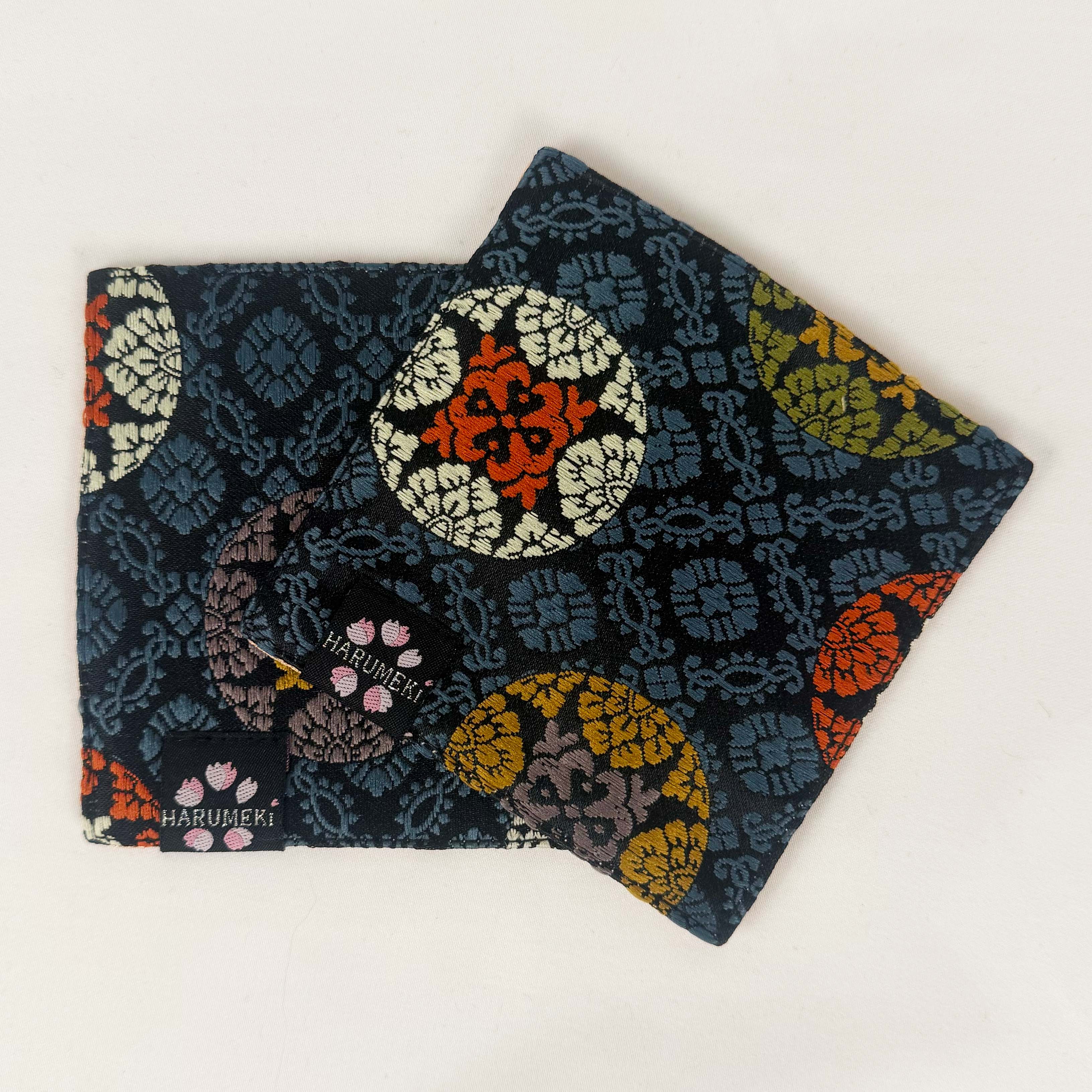 【グラスを彩り、小物を休ませるコースター　２枚セット】Vintage Brocade マルチトレイ「季節の雫」 - HARUMEKI