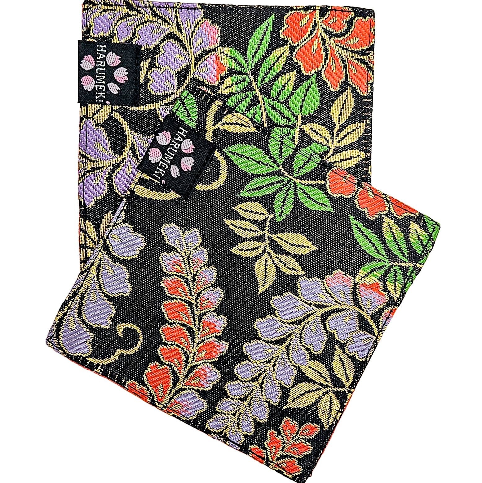 【グラスを彩り、小物を休ませるコースター　２枚セット】Vintage Brocade マルチトレイ「季節の雫」 - HARUMEKI